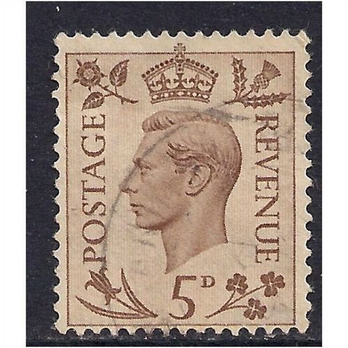 GB 1938 KGV1 5d Brown used stamp SG 469.( C488 )