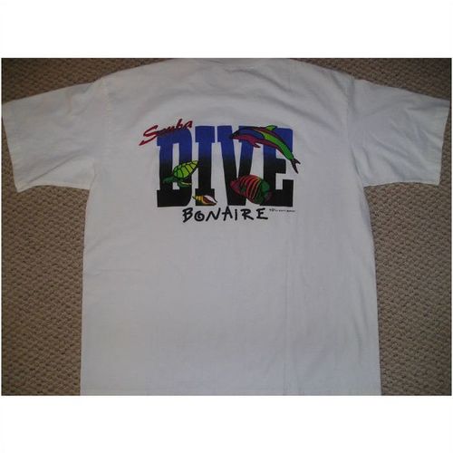 Mens Scuba Dive Bonaire tee shirt Mens Large