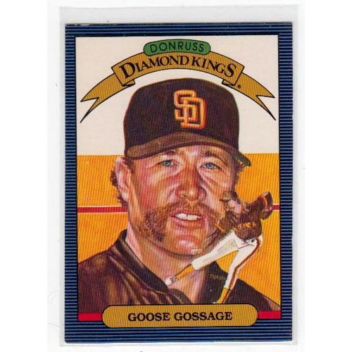 1986 Donruss Rich Goose Gossage Diamond Kings card #2 – Padres