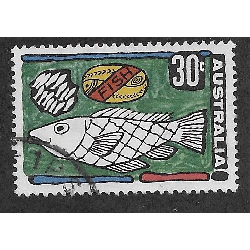 AUS 1972 30c 'PRIMARY INDUSTRIES - FISH' FINE USED (EBID52-039)