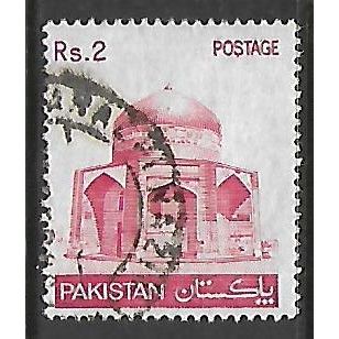 PAKISTAN 1978 2R RED MAUSOLEUM OF IBRAHIM SG477 FINE USED#2