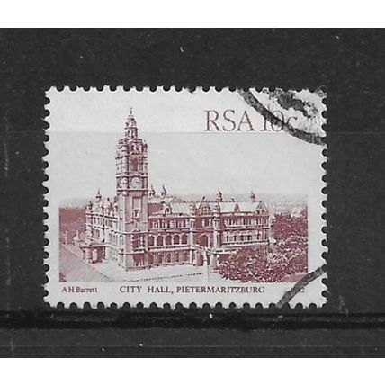 SouthAfrica.SG520a 10c City Hall,Pietermariztburg.Type Unchecked.F/Used.Sept21a
