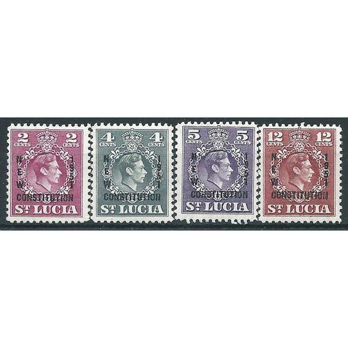 St Lucia 1951 New Constitution Set SG167-170 Mounted Mint ....