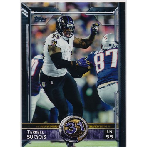 2015 Topps Football 341 Terrell Suggs T60 Baltimore Ravens