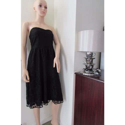 ASOS Midi Lace Dress 12 Black