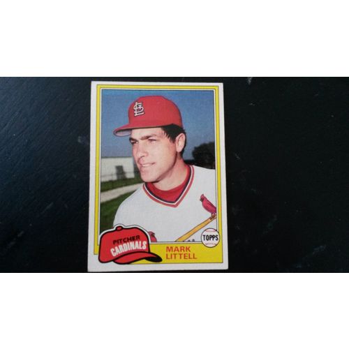 1981 Topps Card # 255 Mark Littell Very Good-Excellent (4) St Louis Cardinals