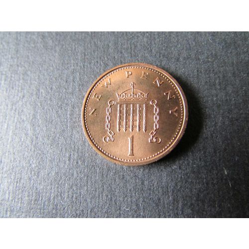1971 QUEEN ELIZABETH II ONE NEW PENCE FREE POST. H