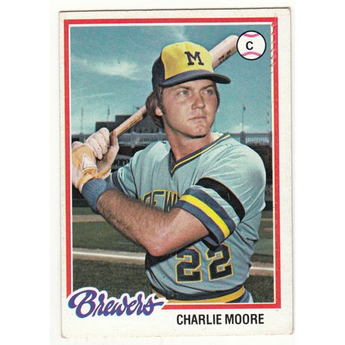 1978 Topps baseball card 51 Charlie Moore - Brewers