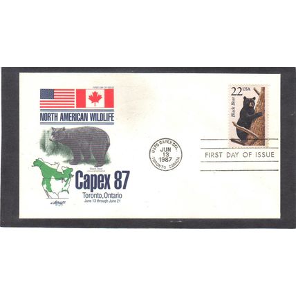 FDC Artmaster 2299 22c Black Bear (Cachet-U/A) CV40939