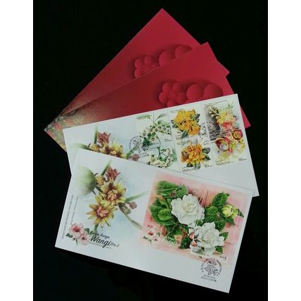 Malaysia Scented Flowers II 2016 Flora Plant (FDC pair) *unusual *with smell