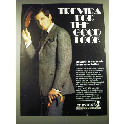 1968 Hoechst Trevira Suit Ad - Trevira for the good look