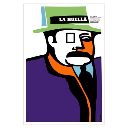 Movie Poster 4 film"Huella.FINGERPRINT"art Decor.Security screening office.Hat.