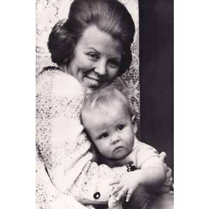 Prince Willem in 1968 1 Year Old Baby Dutch Royal Postcard