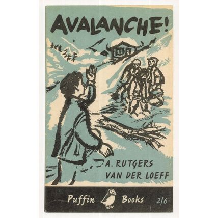 Avalanche Van Der Loeff 1959 Puffin Book Postcard