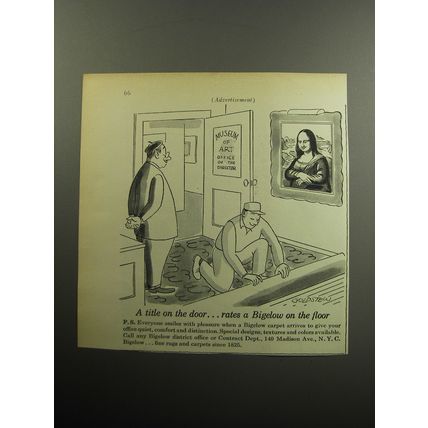 1957 Bigelow Carpets Advertisement - Museum of Art