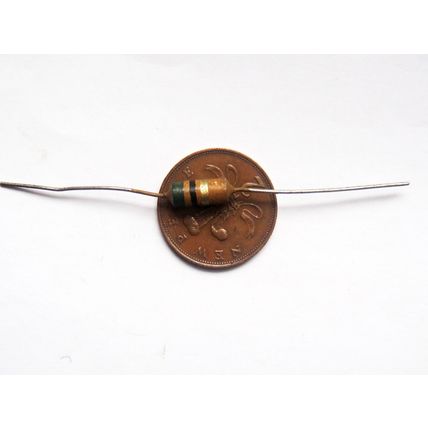 5Ω ¼ Watt Erie Brown Ceramic Carbon Resistors x6 New Old Stock 1950s 60s Amp