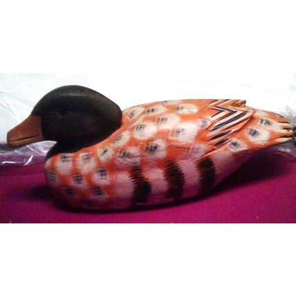 Wood duck handpainted figurine
