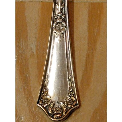 Vintage Oneida Community Par Plate Tablespoon Lot Of 3 Silverplated Floral