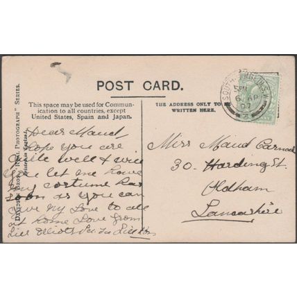 Buckingham Palace, London, 1907 - Davidson Bros RP Postcard