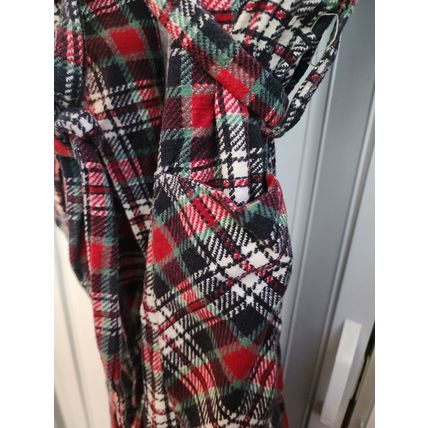 B.V.D. Brand 100% Cotton Multi Colored Plaid Vintage Men's Robe Size S