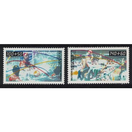 Berlin Basketball Water Polo Sport Promotion Fund 2v 1990 MNH SG#B842-B843