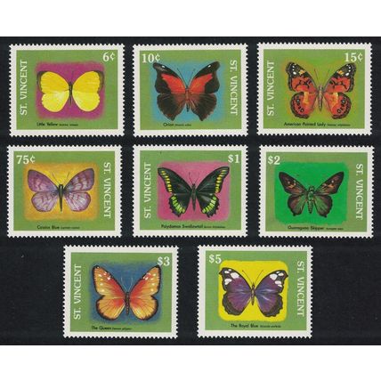 St. Vincent Butterflies 8v 1989 MNH SG#1352-1359
