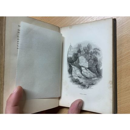 c1853 "COMPANION FOR LEISURE HOURS" ILLUSTRATED POETRY ANTIQUE BOOK (P3)