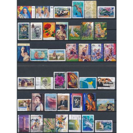 391 Stamp Selection - Australia - Used Hinged