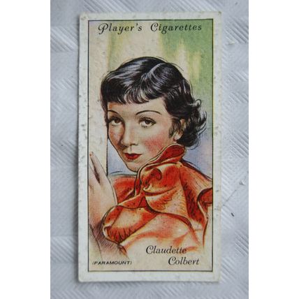1934 Players Film Stars 2nd Series No. 12 Claudette Colbert