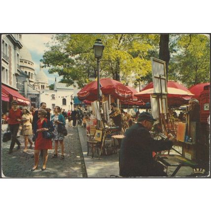 La Place du Tertre, Montmartre, Paris, 1976 - Editions Chantal CPM