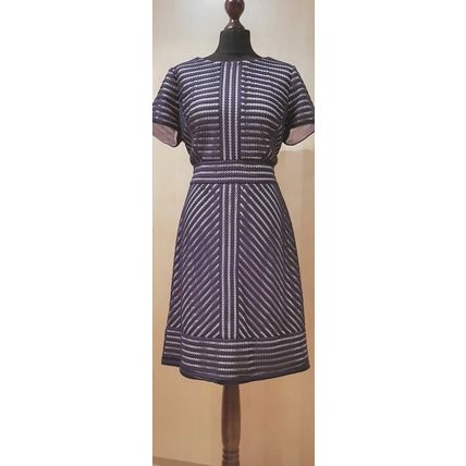 BNWT Phase Eight Lorelei Blue Navy Beige Lace Dress 16 UK RRP £140