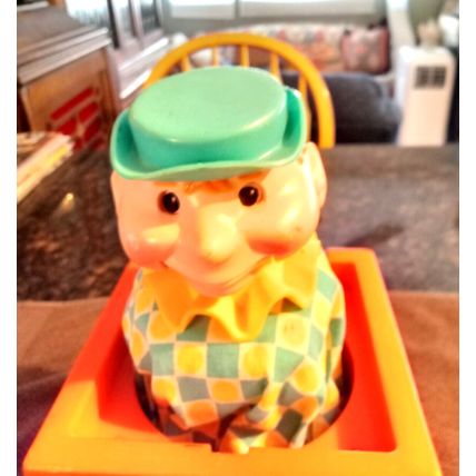 Old Vintage Original Fisher Price Jack In The Box Puppet 10" Tall Working 1970