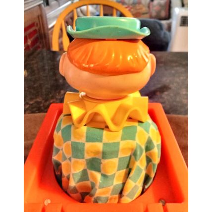 Old Vintage Original Fisher Price Jack In The Box Puppet 10" Tall Working 1970