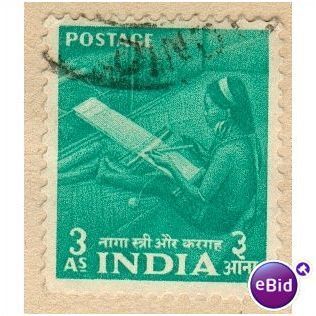 India 1955 - SG 359 - Naga woman/hand Loom 3a - used
