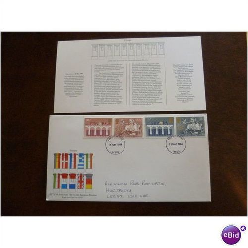 1984 GB 25th Anniversary Europa CEPT stamps Royal Mail First Day Cover Leeds