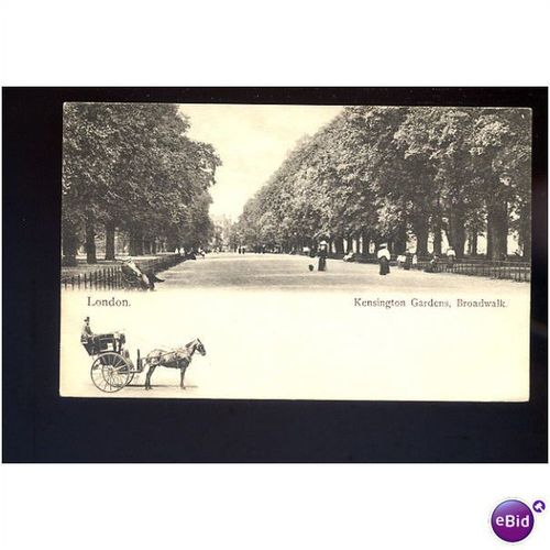 LONDON Kensington Gardens Broadwalk Postcard by Wrench (2662)