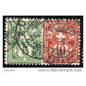 1906 Michel 84+85 - fine used (o) - watermark 1