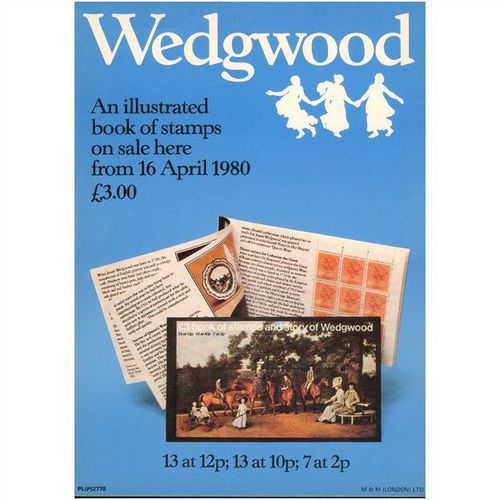 Post Office Special Stamps A4 Poster - Wedgewood An Illustrated Book Of Stamps