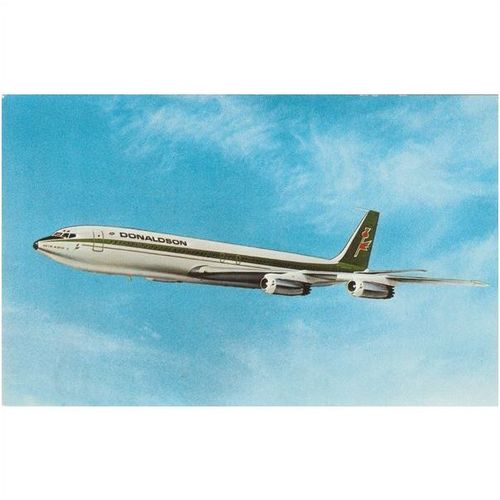 Donaldson International Airways Boeing B707 Aircraft Postcard (A22169)
