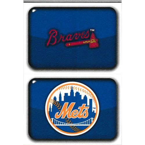 2012 Topps MLB Sticker Collection - #151/159 - Atlanta Braves/New York Mets LOGO