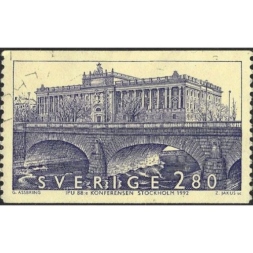 SWEDEN, IPU Conference Stockholm, violet 1992, 2.80Kr
