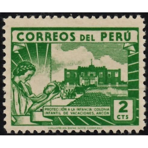 Peru, 1945-47 2c Children's Holiday Centre, SG 693 (Scott #410), MNH