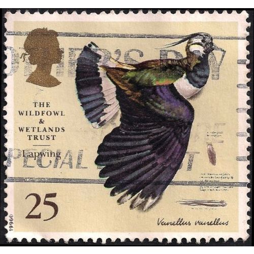 GB, BIRDS, Lapwing, cream 1996, 25p, #2