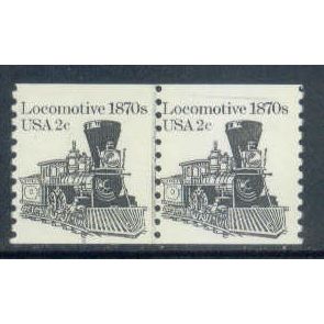 1897A 2c Locomotive Fine MNH Dry Gum CNP Left 3 W0453