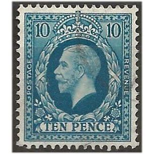 1934 SG448 10d Turquoise-Blue Photogravure Very Fine Used . ..