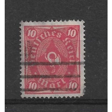 Germany.SG211 10m Posthorn (Red and Pink).Fine Used.Nov21