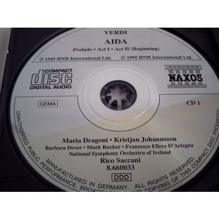 GIUSEPPE VERDI - AIDA (OPERA IN 4 ACTS) - CD ALBUM 1995 - 2 DISC