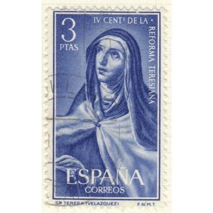 Spain 1962 - 3p violet black - St Theresa of Avila - used