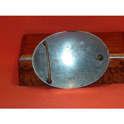 Pre-Owned German Silver Rhinestone Belt Buckle