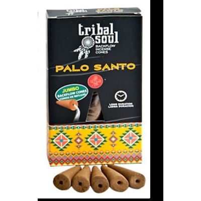 Tribal Soul (Hari Darshan) Palo Santo Jumbo Backflow Cones, Box of 10